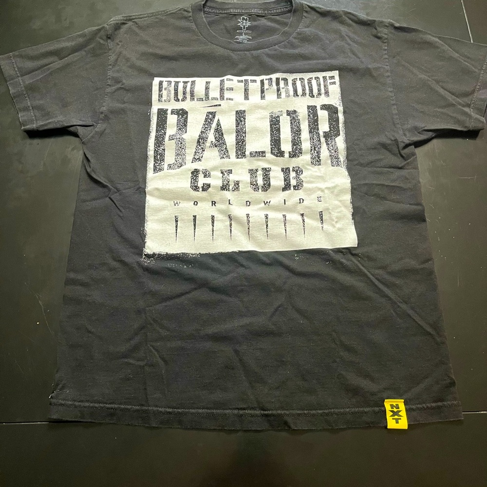 WWE authentic Finn Balor NXT bulletproof bullet club shirt
